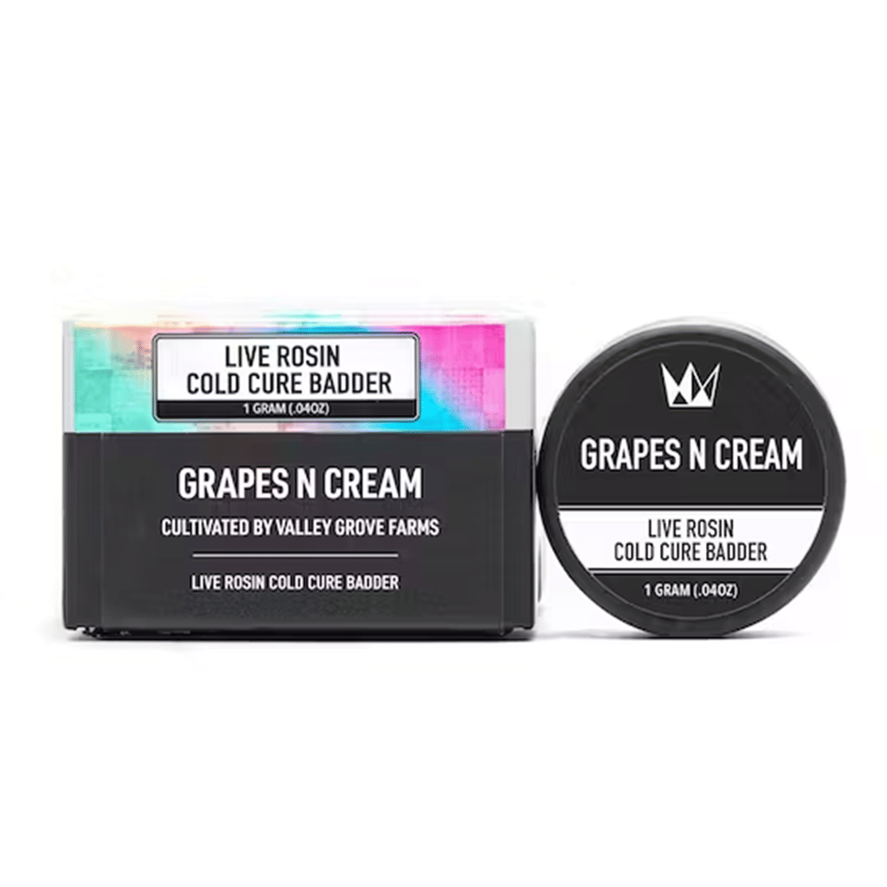 Grapes N Cream | 1g Live Rosin Cold Cure Badder