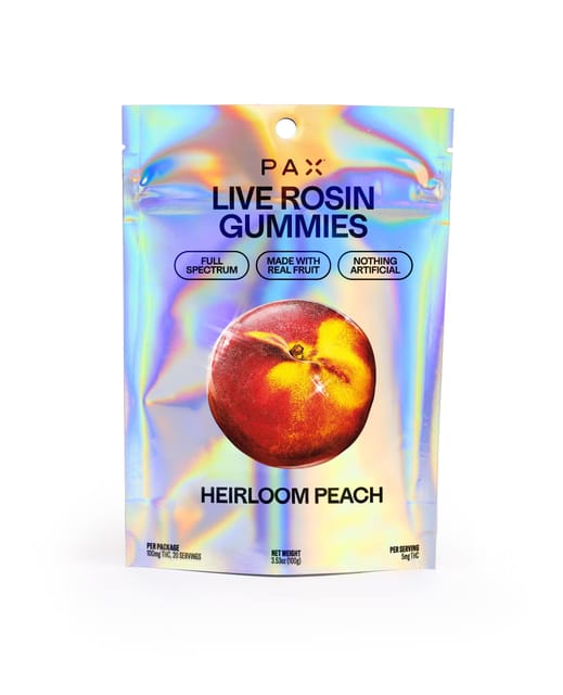 Heirloom Peach | 100mg Live Rosin Gummies