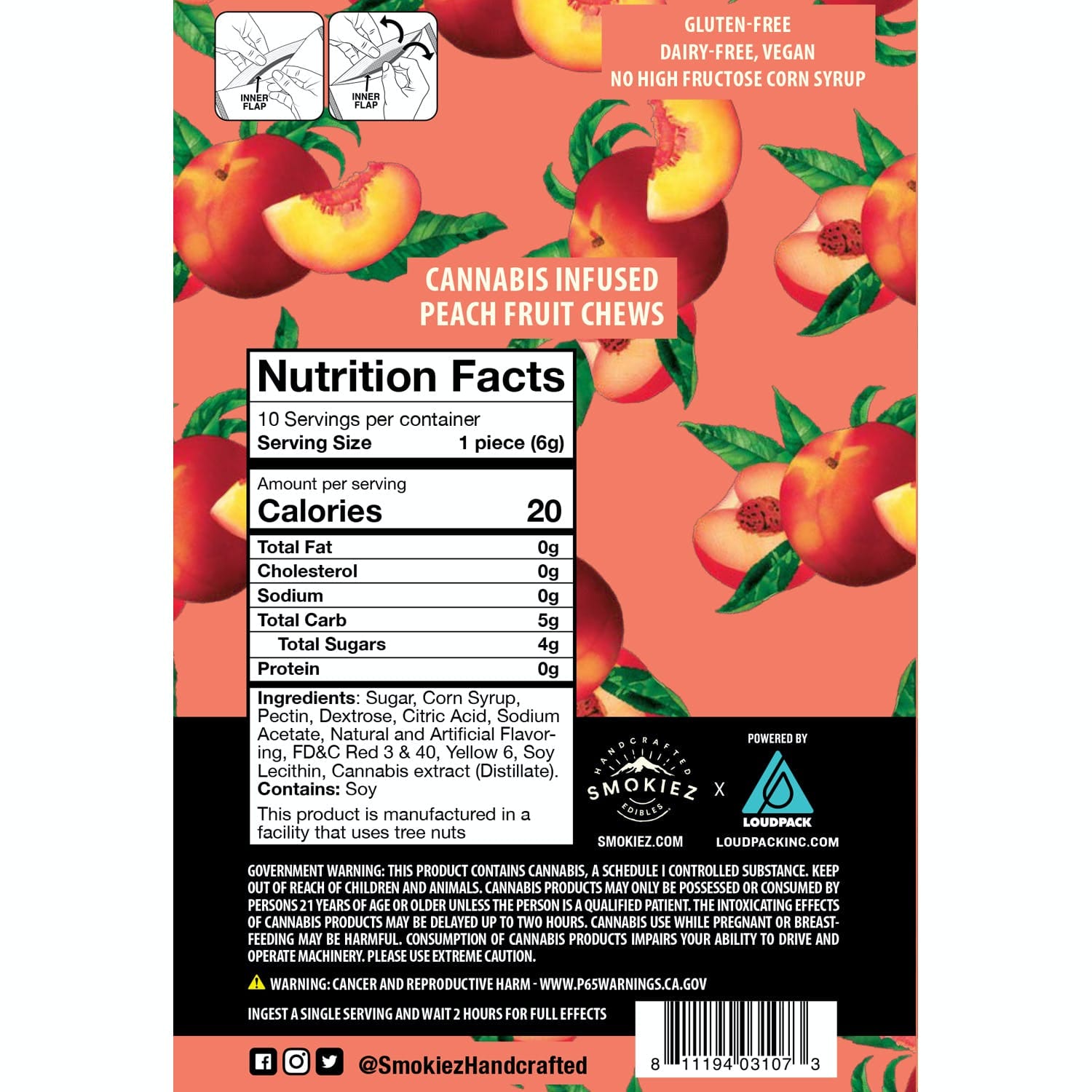 Peach | 100mg Fruit Chews