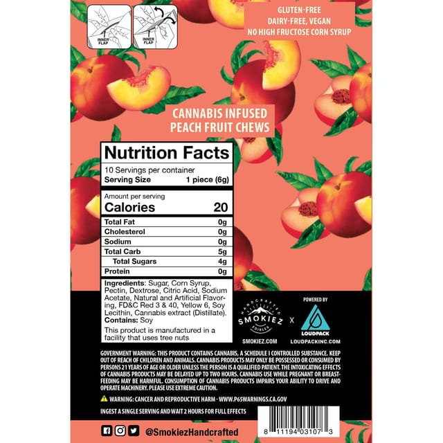Peach | 100mg Fruit Chews