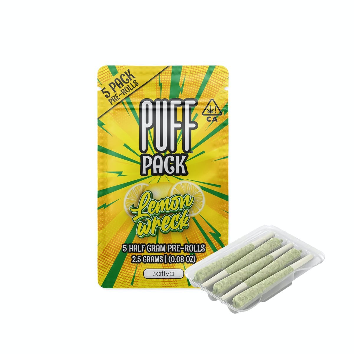 Lemon Wreck 2.5g Preroll 5 Pack