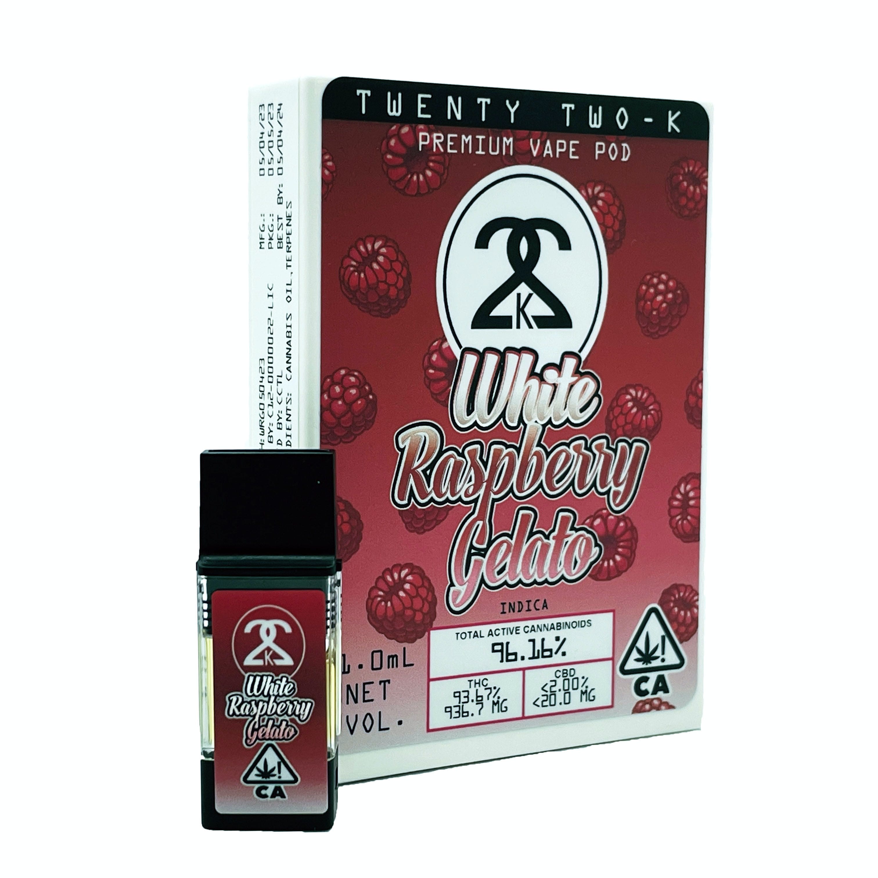 Twenty Two K / 22k — White Raspberry Gelato