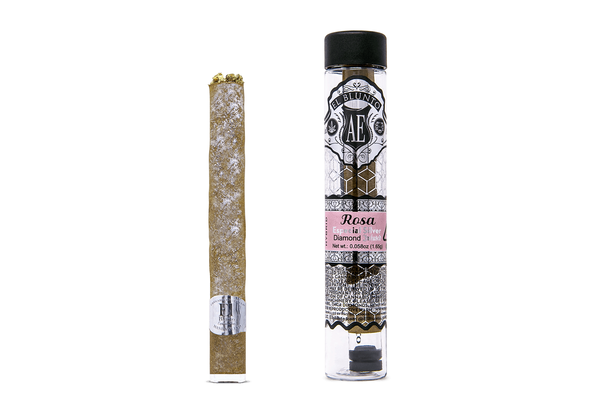 Rosa | 1.65g Silver Diamond Blunt