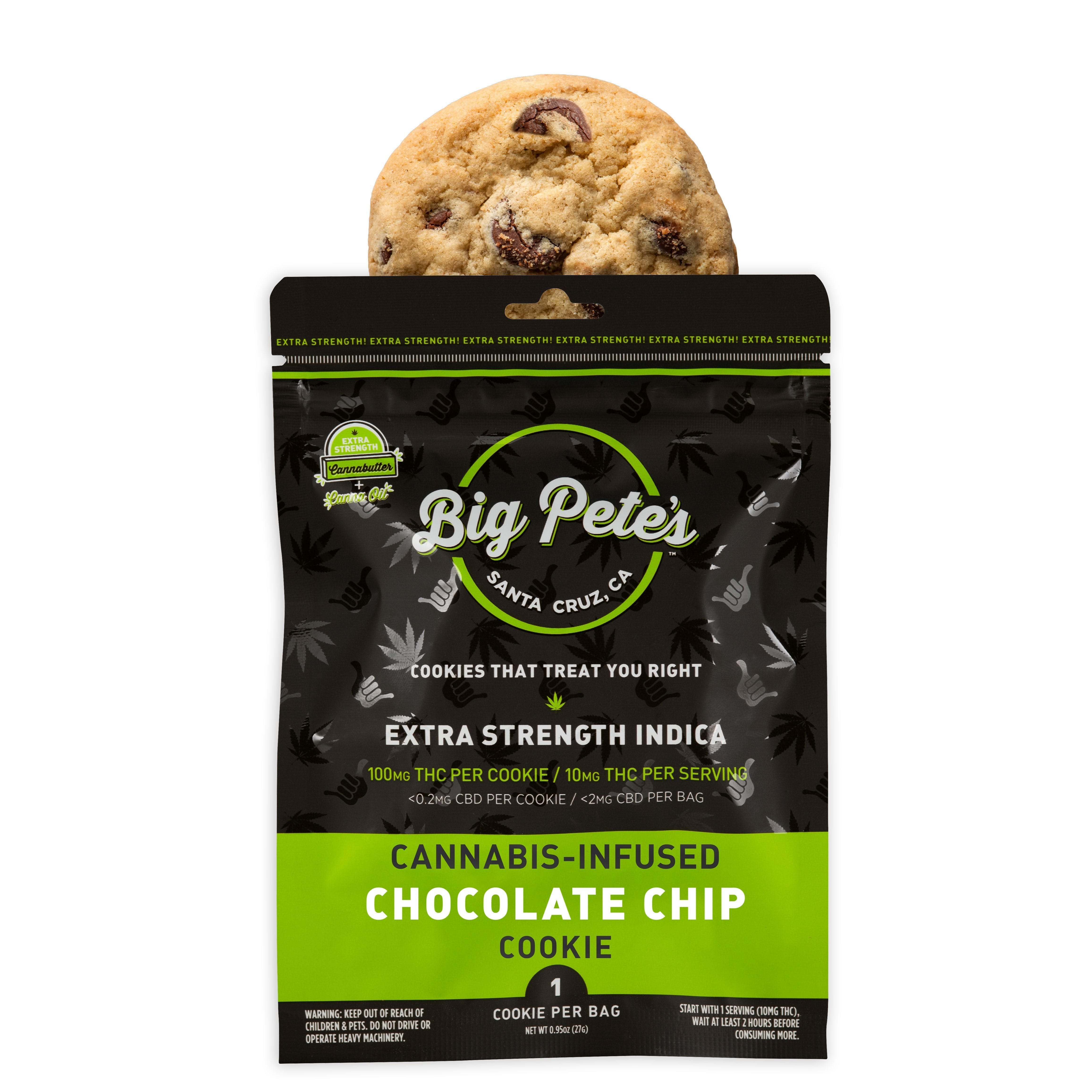 Extra Strength 100mg Chocolate Chip Cookie