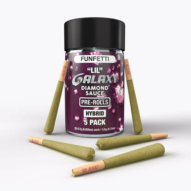 Funfetti | .7g x 5pk Lil Diamond Sauce Prerolls