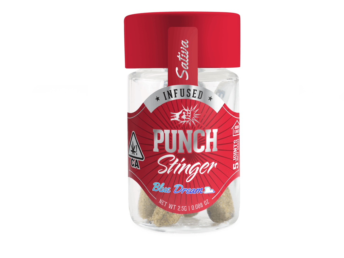 Punch Extracts Blue Dream Stingers Punch Extract Prerolls - 5 Pack 2.5 Grams Pre-Rolls cannabis