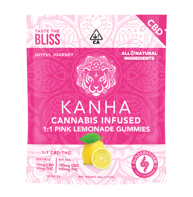 Pink Lemonade | 1:1 THC:CBD Gummies