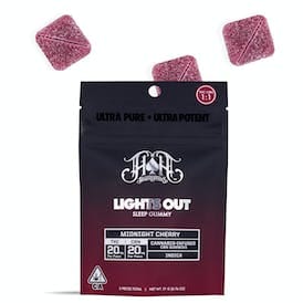 Midnight Cherry | Lights Out | 100mg THC:CBN Gummies