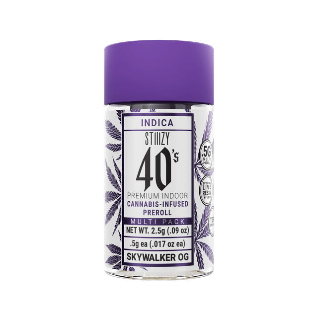 Skywalker OG | 02.5g | .5g x 5 Infused 40s Preroll Pack