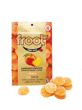 Peach | 100mg 1:1 THC:CBD Gummies