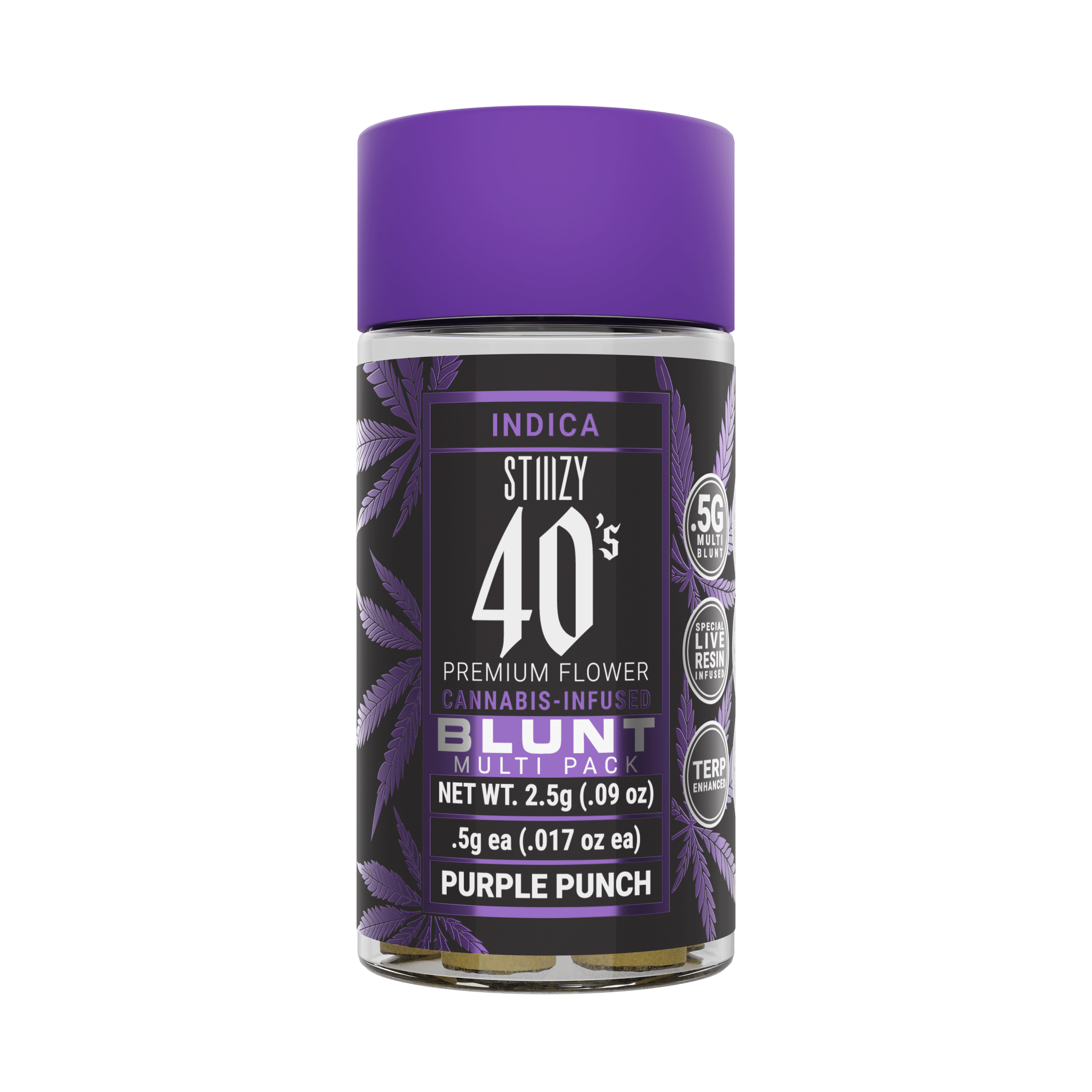 Purple Punch | 0.5g x 5 Infused 40s Blunt Pack