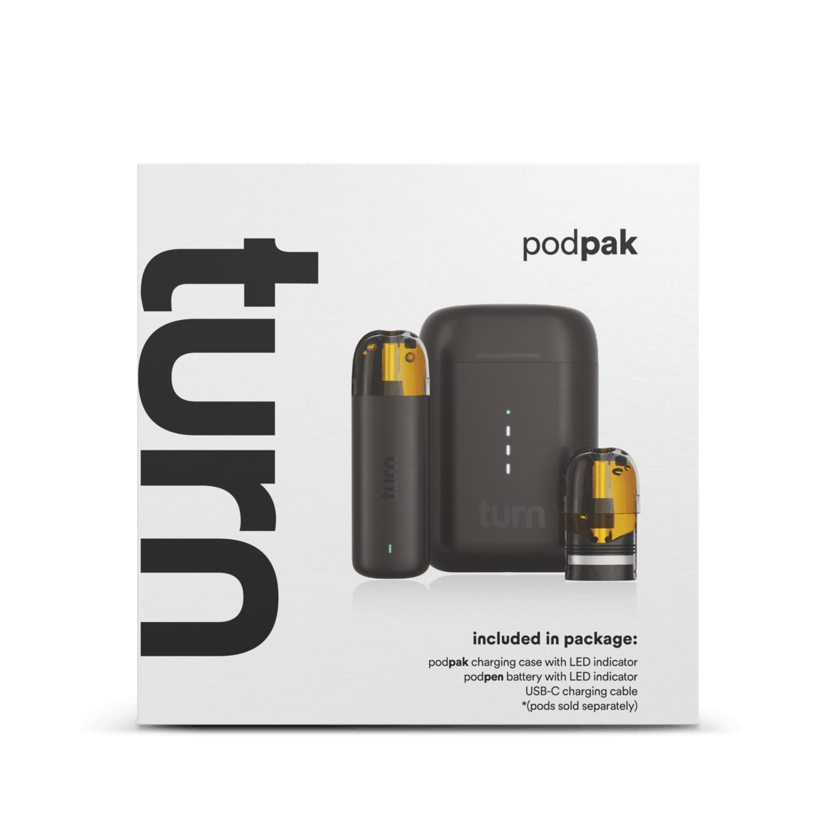 turn: Black- Turn Podpak - + Charging