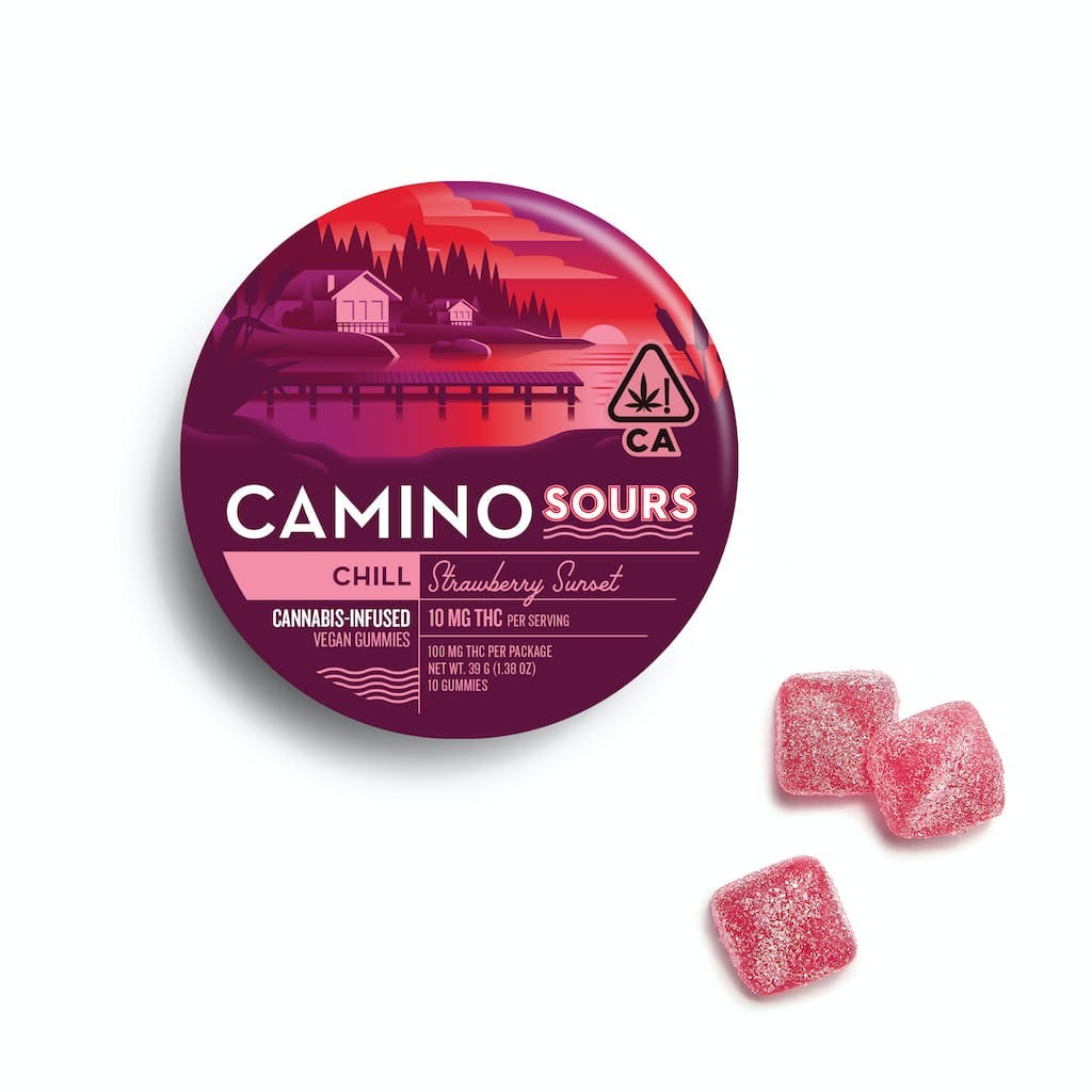 Sours Strawberry Sunset | 100mg Gummies