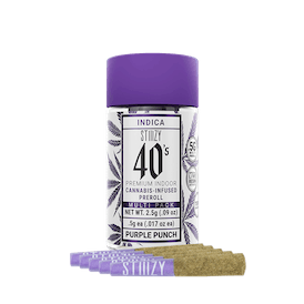 Purple Punch | 2.5g | .5g x 5 Infused 40s Preroll Pack