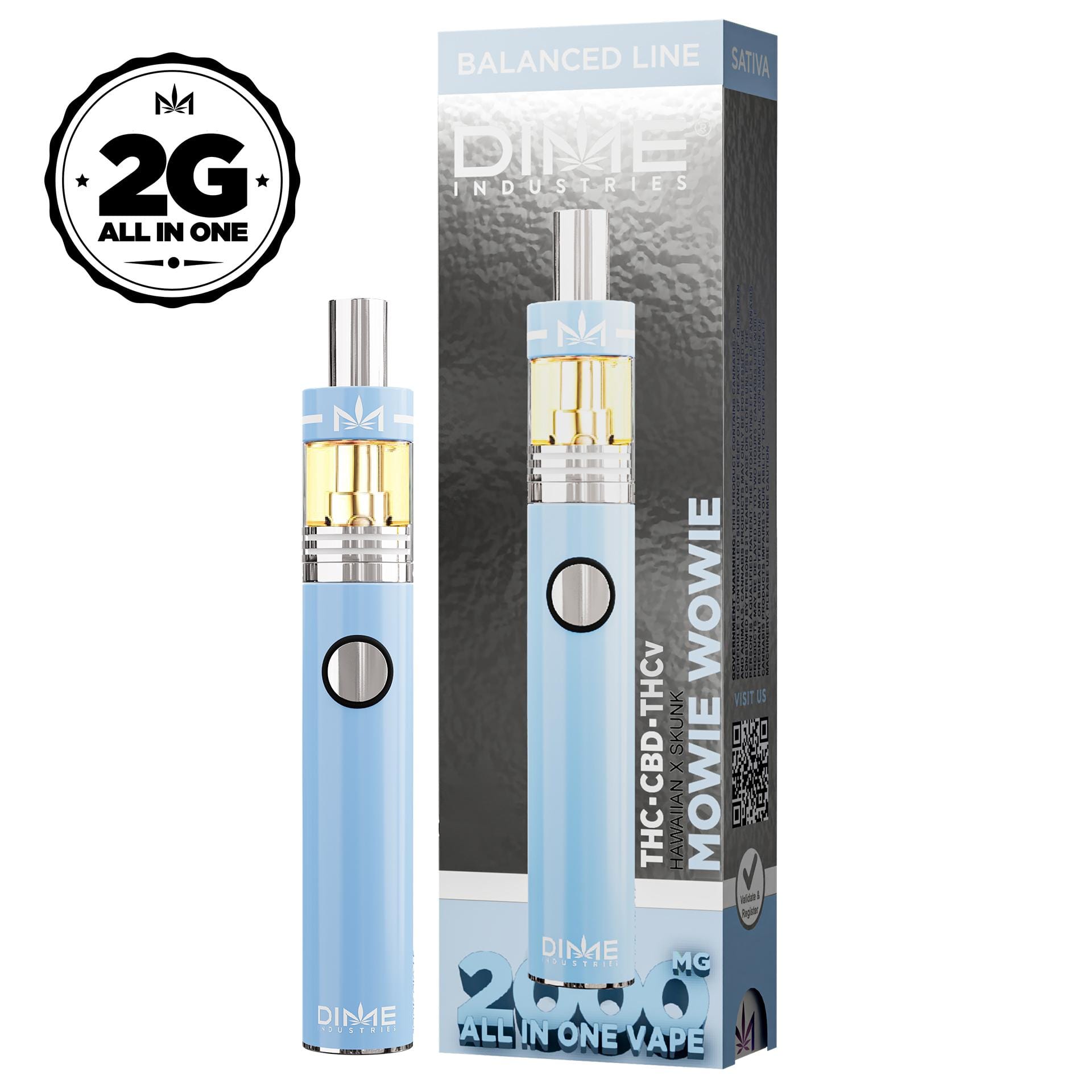 Mowie Wowie | 2g THC:CBD:THCV All-In-One Vape