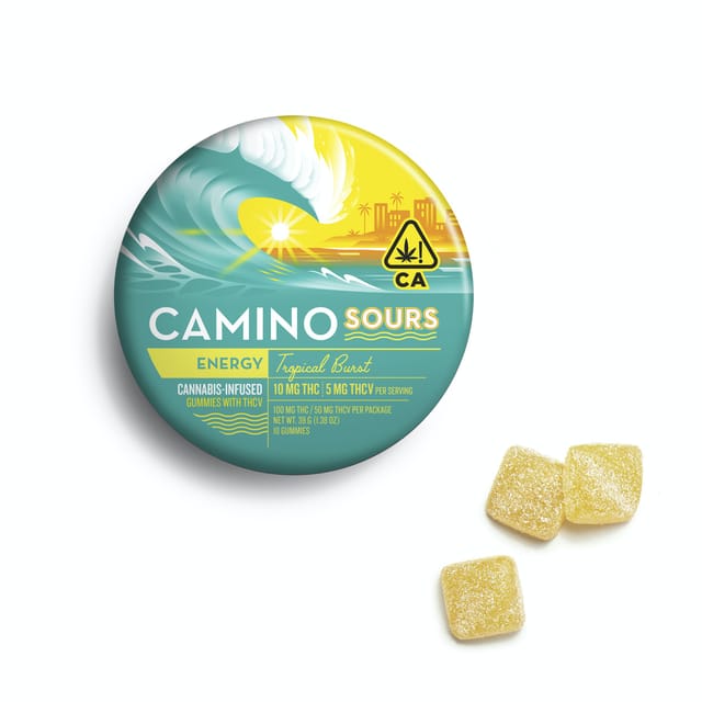Camino | Tropical Burst | 100mg Sour Gummies