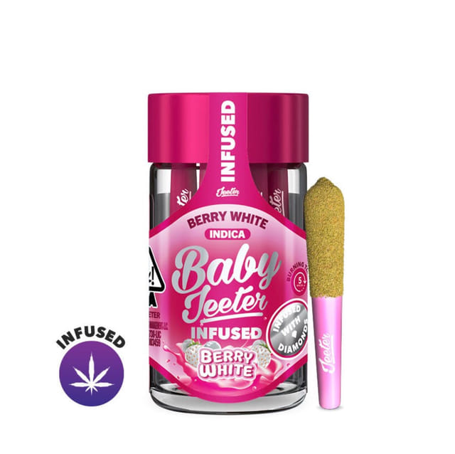 Berry White | 2.5g | .5g x 5 Baby Jeeter Rosin Infused Preroll Pack