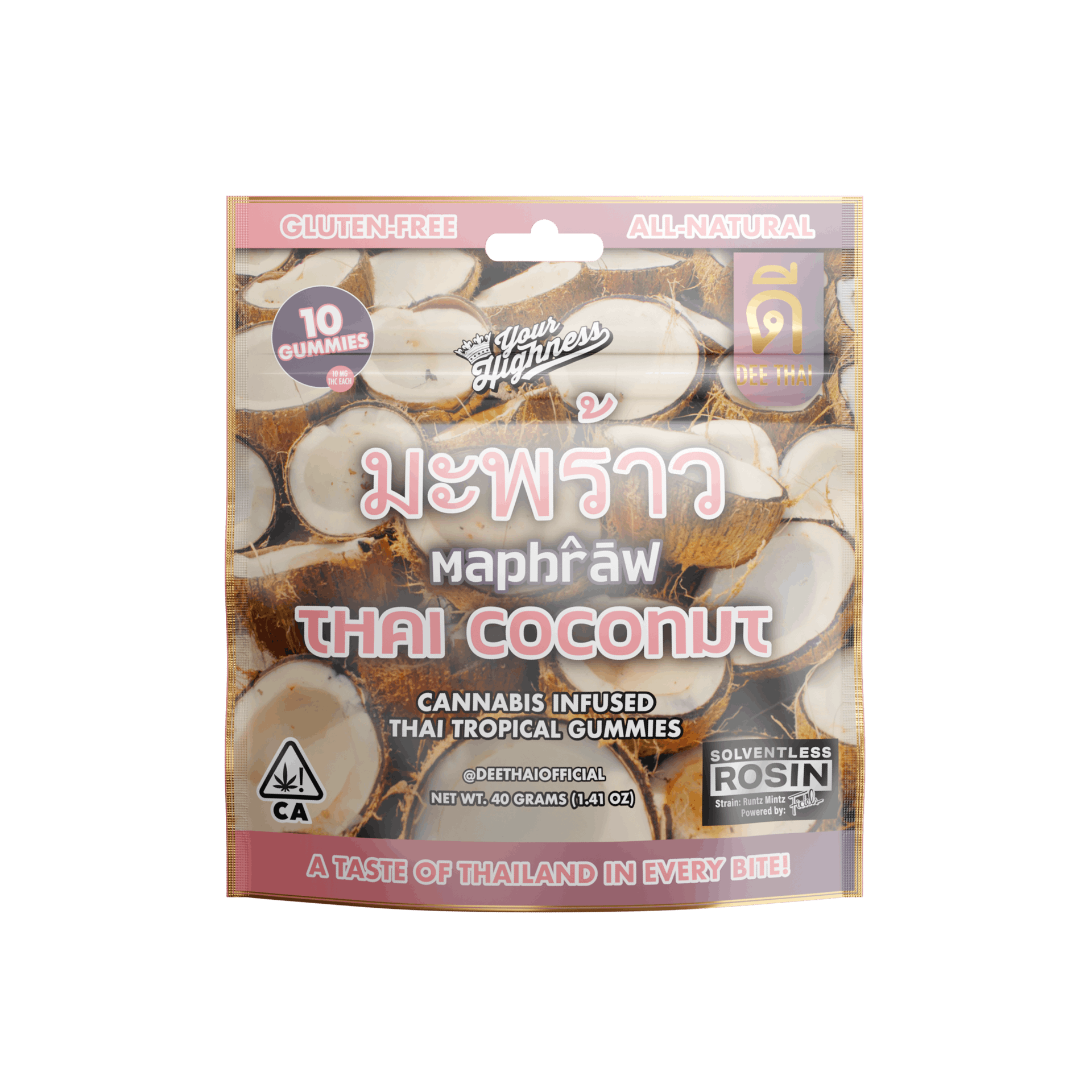 Dee Thai Grape Gummies - 100 mg Edibles cannabis