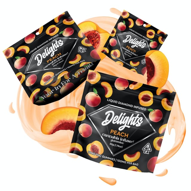 Peach | 100mgDiamond Infused | Gummies