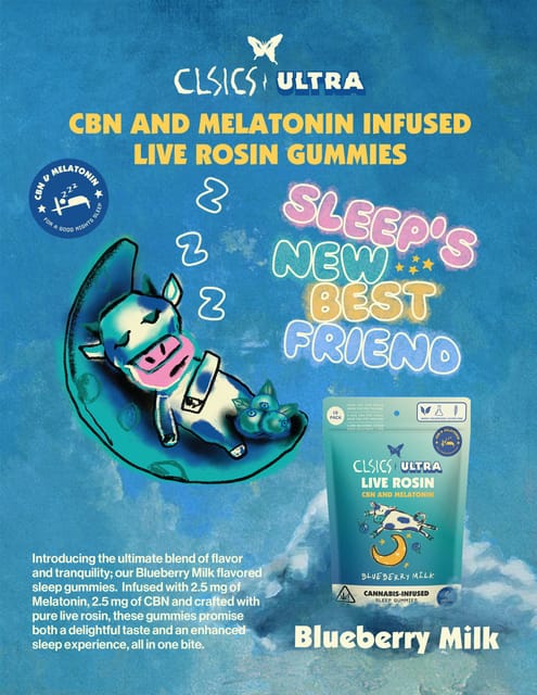 CLSICS Rosin & Rosin Infused Pre Rolls — Blueberry Milk