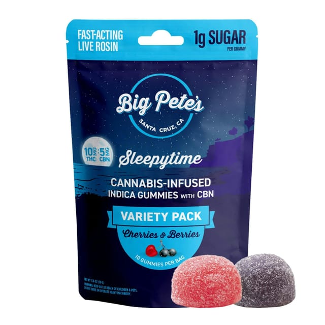 Cherries & Berries Sleepytime | 100mg THC/CBN Gummies
