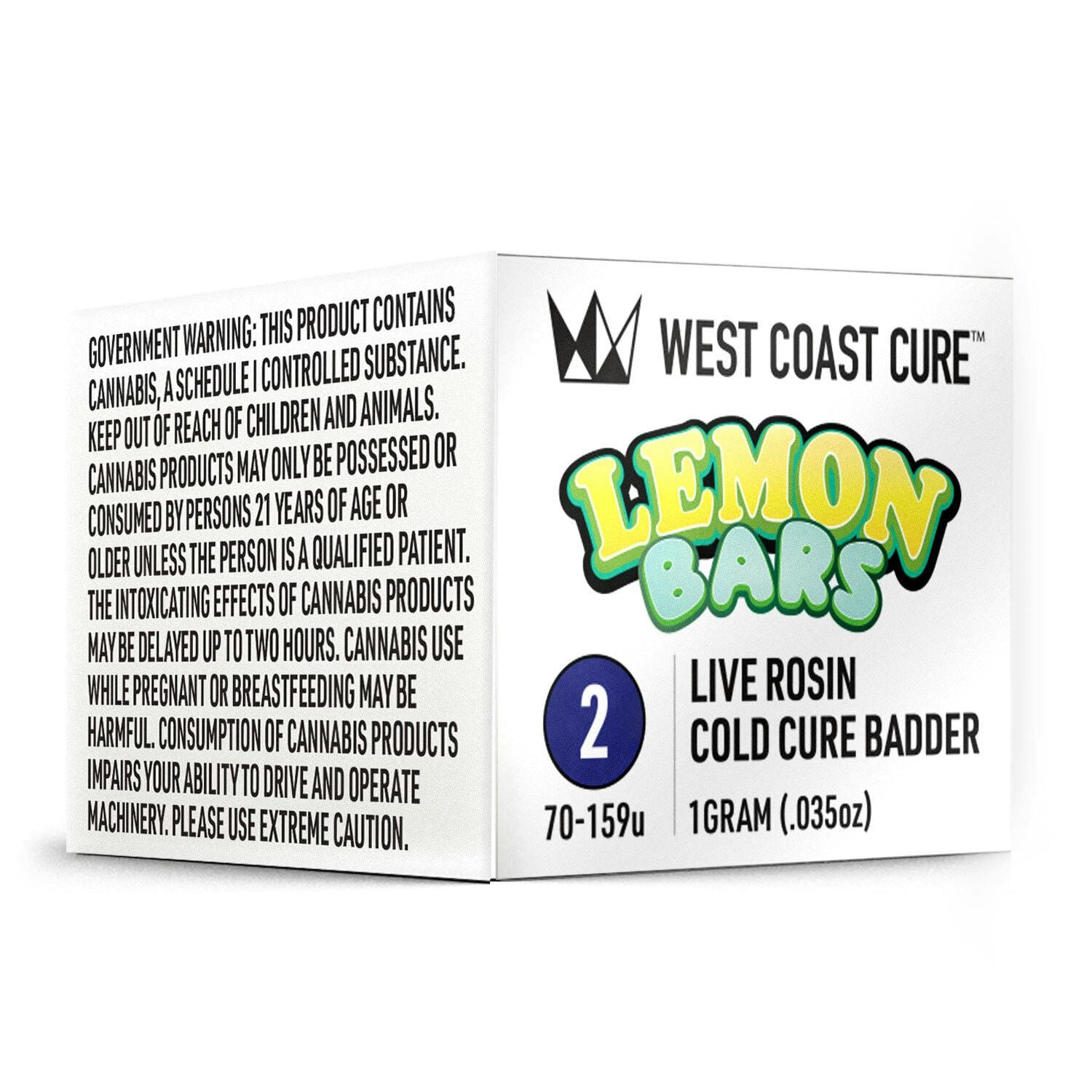 West Coast Cure — Lemon Bars