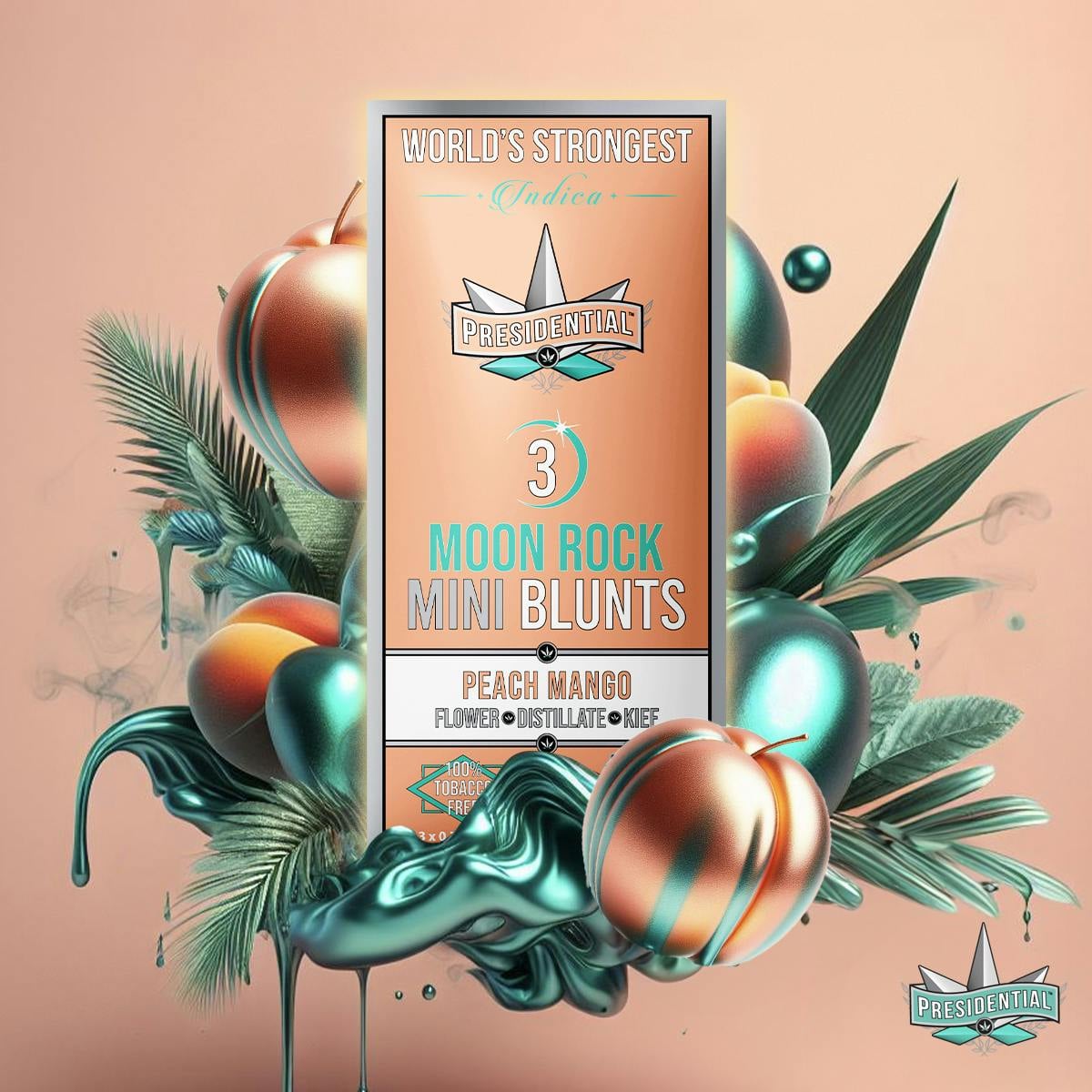 Peach Mango 2.1g 3 Pack Moon Rock Blunts