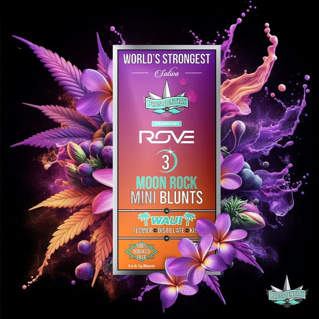 Waui | .7g x 3 Moon Rock Infused Mini Blunts Pack