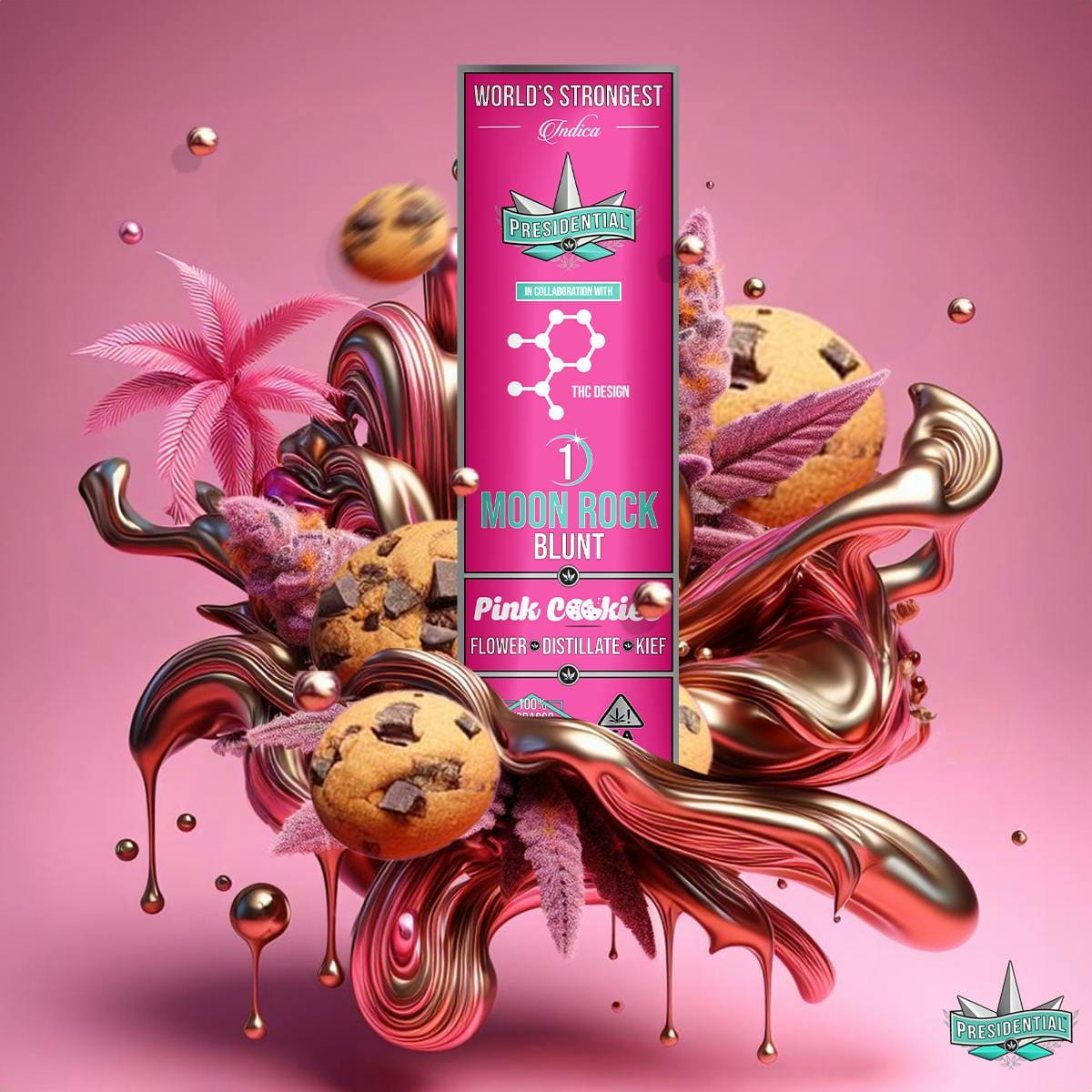Pink Cookies 1.5g Moon Rock Blunt