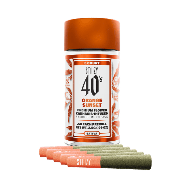 Orange Sunset | 0.5g x 5 Infused 40s Preroll Pack