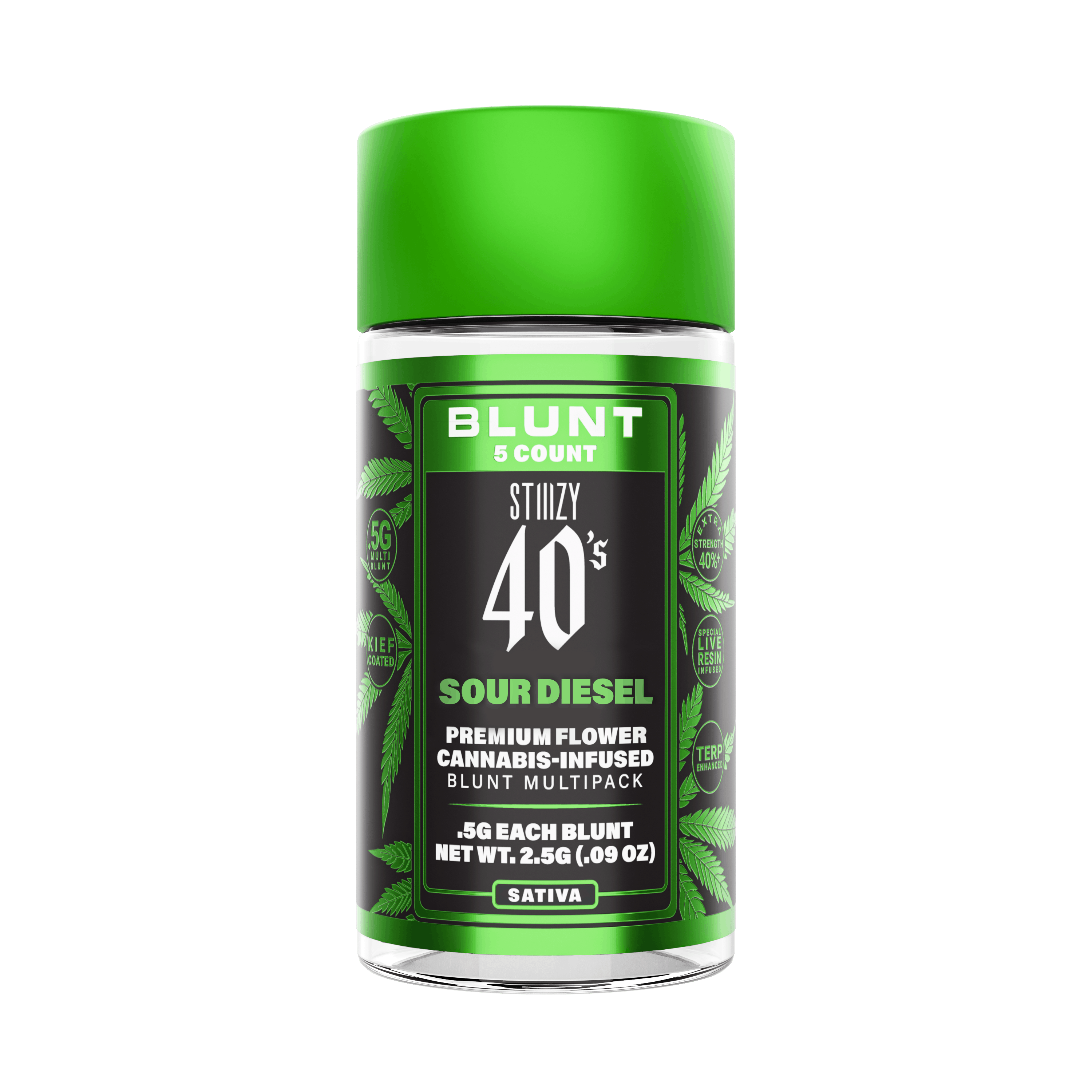 Sour Diesel | .5g x 5 Infused Blunt Pack