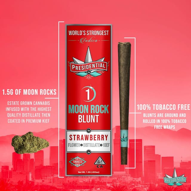 Strawberry | 1.5G Moon Rock Blunt