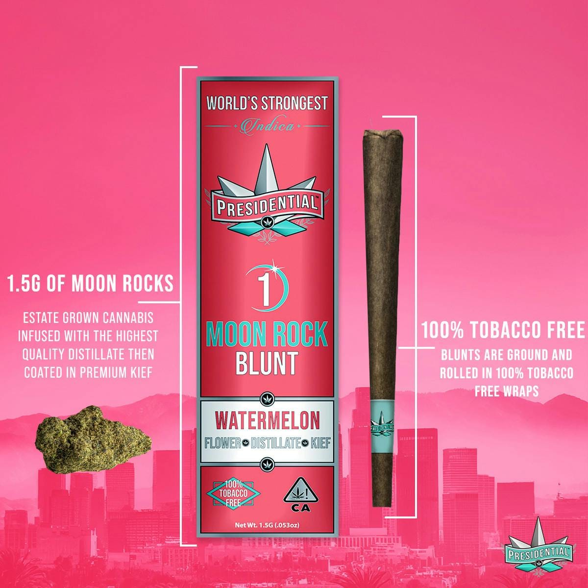 Watermelon | 1.5G Moon Rock Blunt