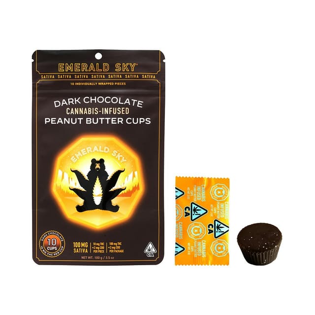 Peanut Butter Cups |100mg Sativa Dark Chocolate