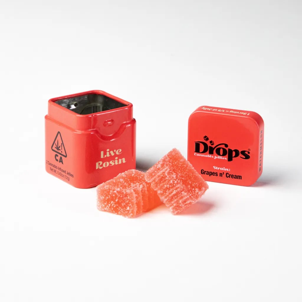 Drops: Watermelon - 2 CT - 100mg Rosin Infused Gummies