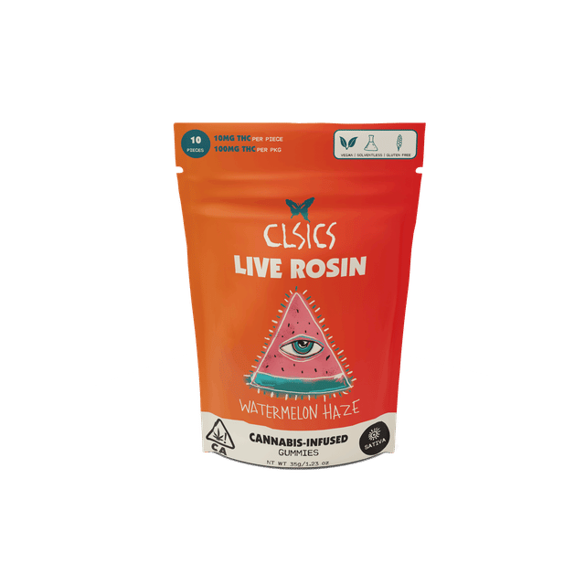 Watermelon Haze | 100mg Live Rosin Gummies