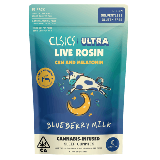 Blueberry Milk | 100mg Live Rosin Gummies