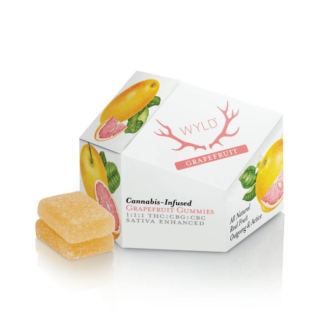 Grapefruit 1:1:1 | 100mg THC : 100MG CBG+CBC Gummies