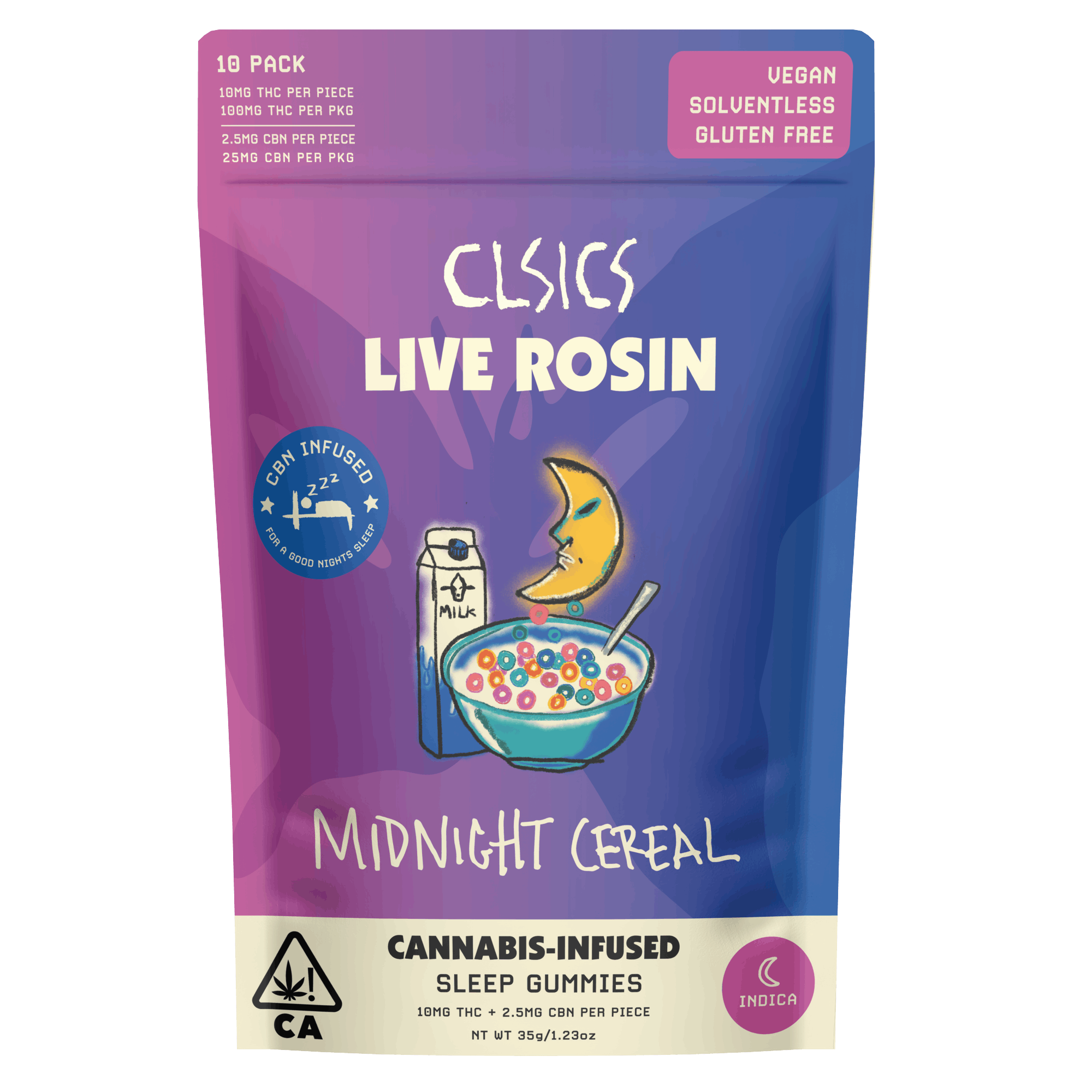Midnight Cereal | 100mg Live Rosin Gummies
