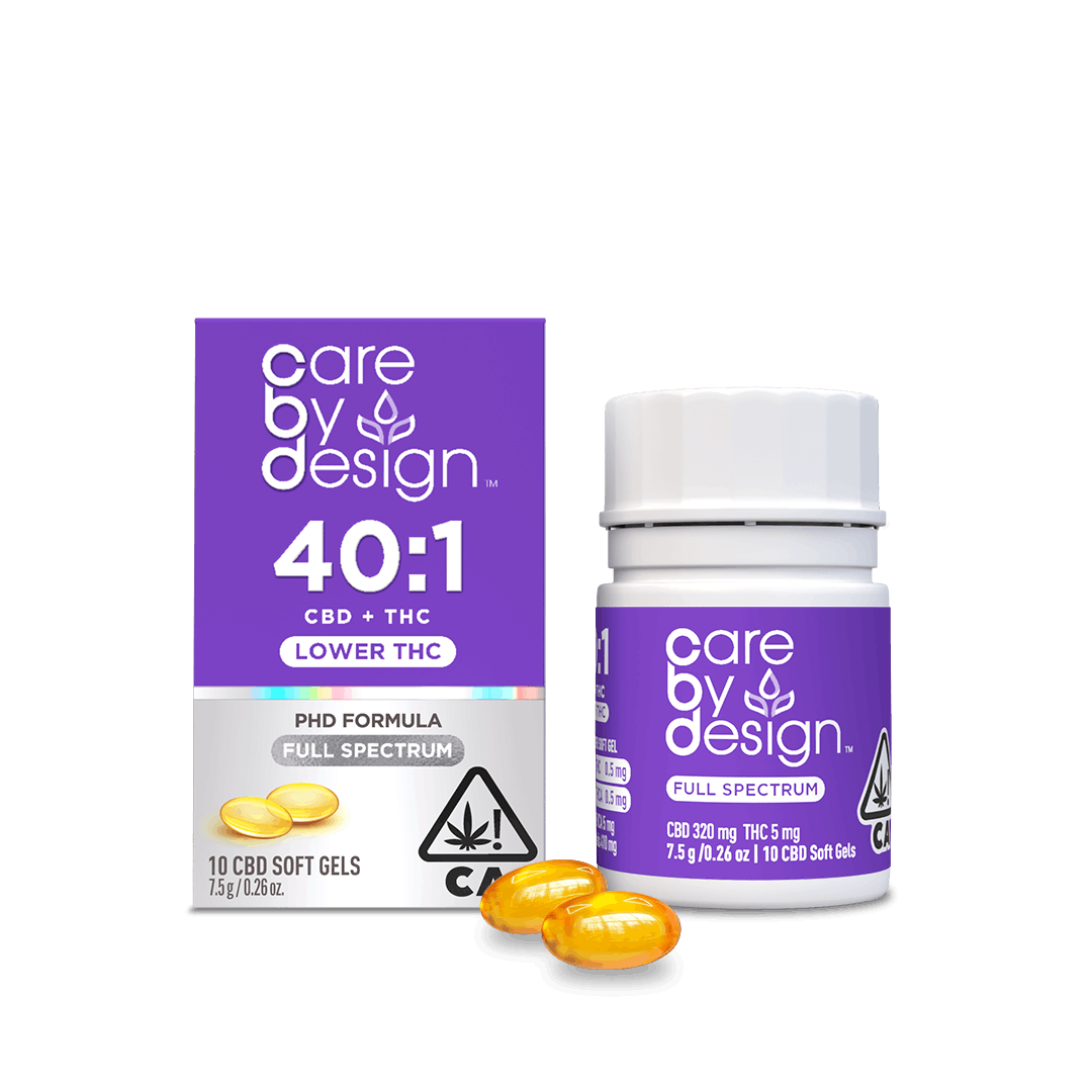 40:1 Full Spectrum CBD Soft Gels | 5mg THC 10ct