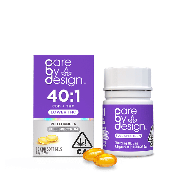 40:1 Full Spectrum CBD Soft Gels | 5mg THC 10ct