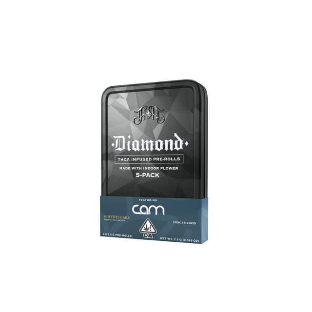 Scottie's Cake | .5g x 5 Diamond Infused Preroll Pack