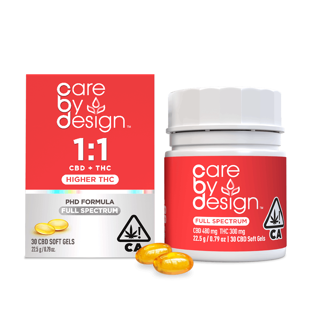 Soft Gels 1:1 | CBD:THC Full Spectrum 30pk