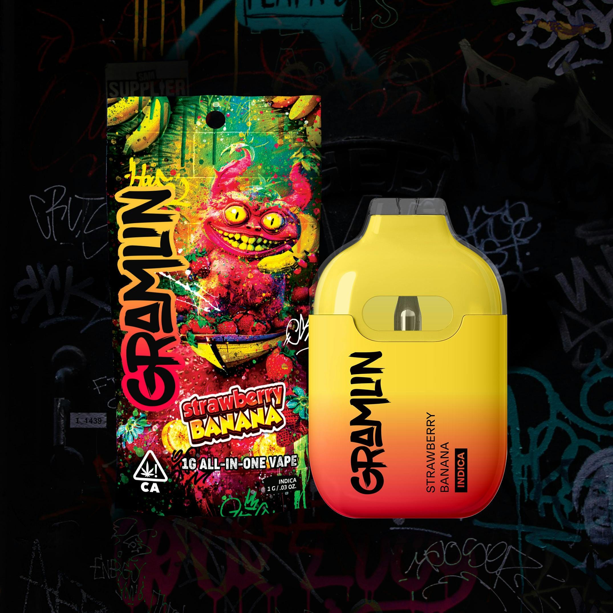 Gramlin - Strawberry Banana | 1g AIO