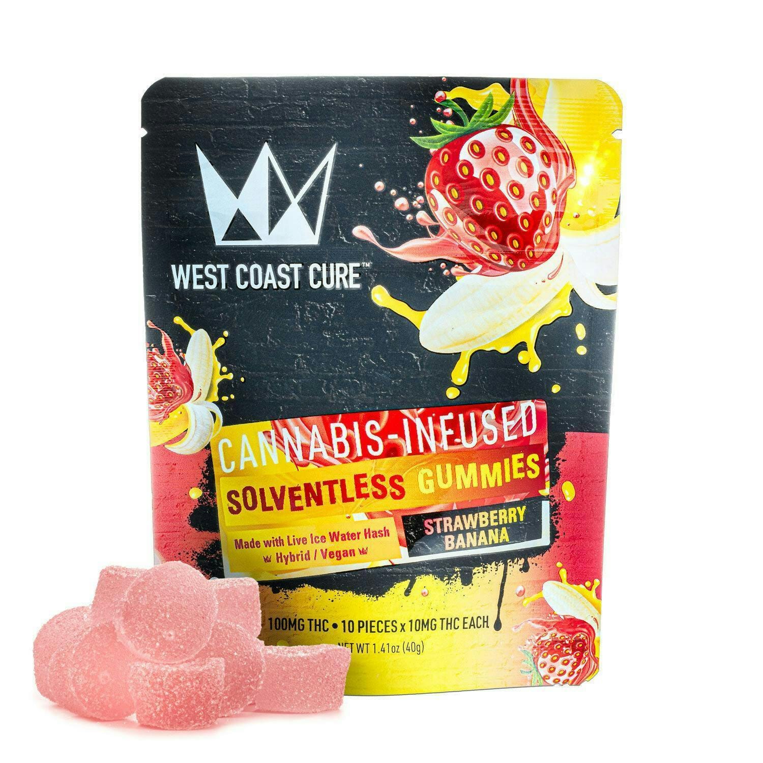 Strawberry Banana | 100mg Solventless Hash Gummies