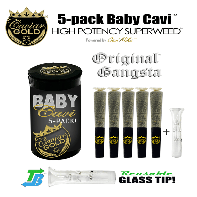 Baby Original Gangsta l .5g x 5 Infused Pre-Roll Pack