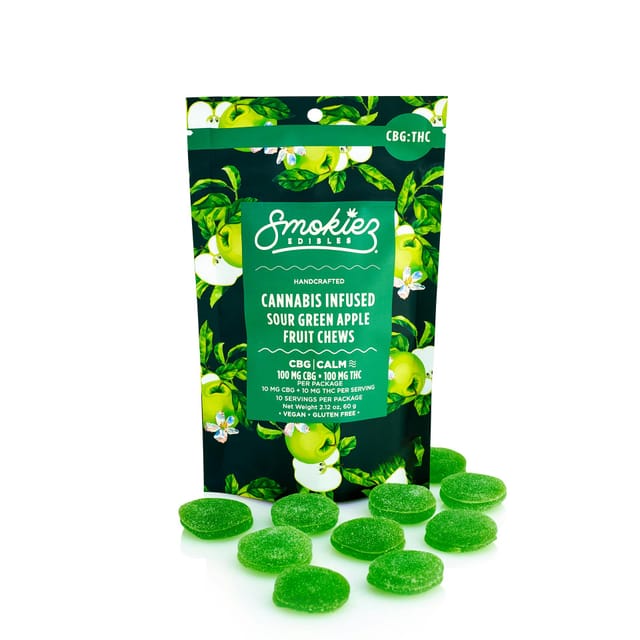 Sour Green Apple 1:1 | 100mg Fruit Chews