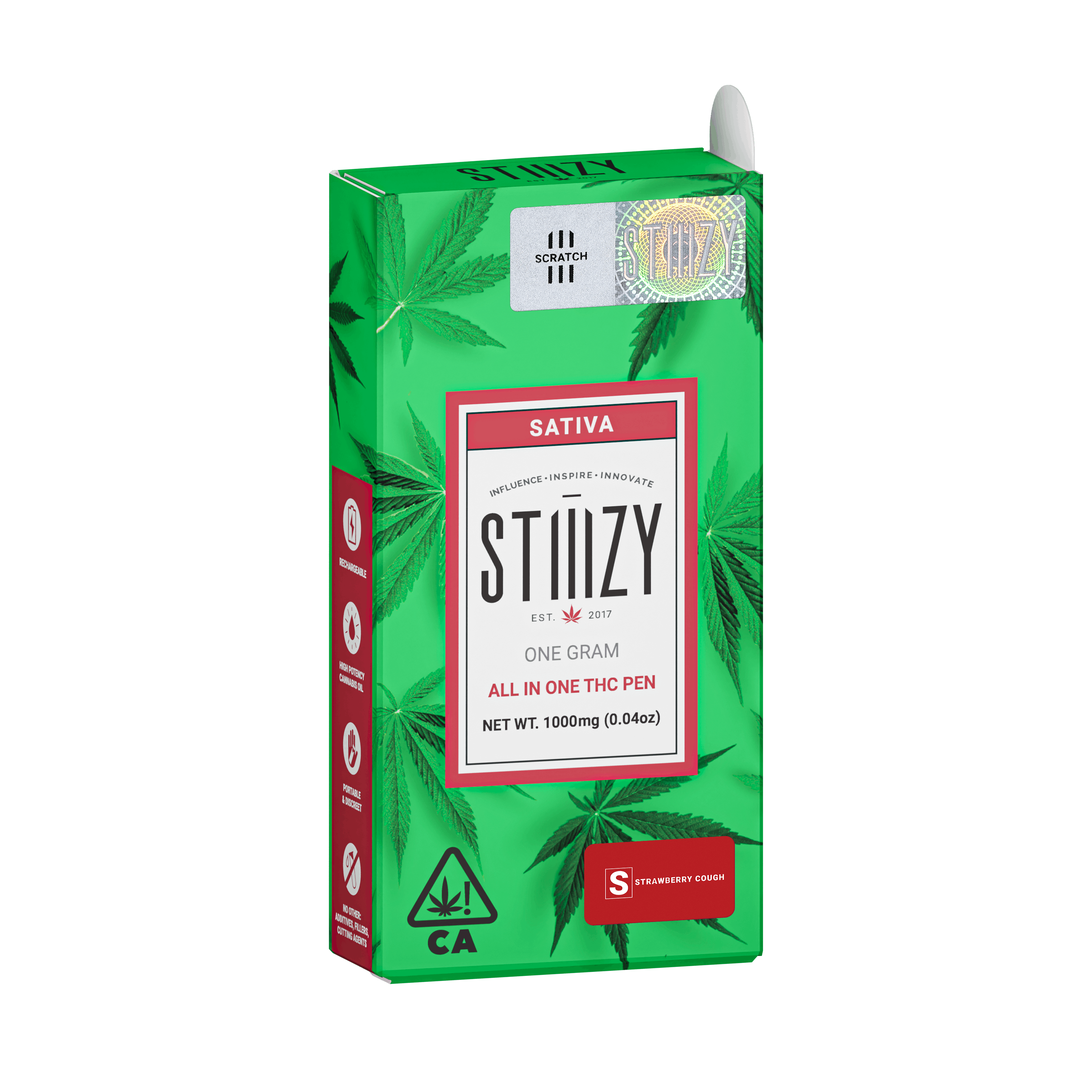 STIIIZY - Strawberry Cough | 1g AIO | Bell Gardens Dispensary