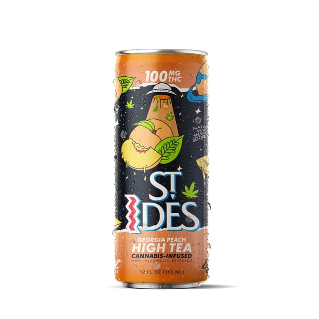 St. Ides Wild Raspberry High Tea St Ides - 100 mg Beverages cannabis
