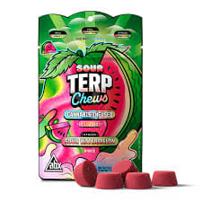 Sour Watermelon Terp Chews | 20pk Gummies 100mg
